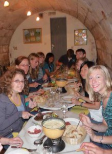 group fondue dinner